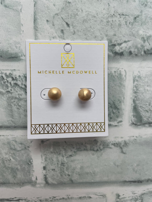 Step It Up Brushed Gold Earrings - Ella Chic Boutique