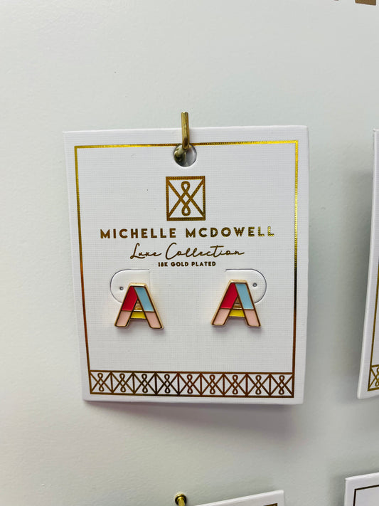 Luxe Initial Earrings - Ella Chic Boutique