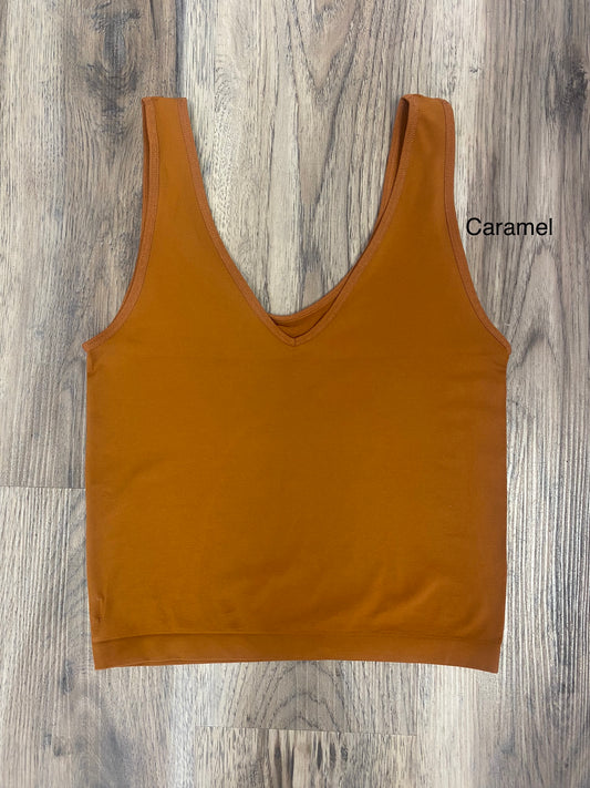 Oh So Soft Stretchy Reversible Cropped Tank Top Yelete NikiBiki  - Ella Chic Boutique