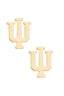 Indiana Hoosiers 24K Gold Plated Stud Earrings