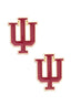 Indiana Hoosiers Logo Stud Earrings in Gold