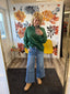 Ingenuity High Rise Two Button Trouser Hem Wide Jeand 160 jeans- Ella Chic BoutiqueLovervet by VERVET