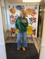 Ingenuity High Rise Two Button Trouser Hem Wide Jeand 160 jeans- Ella Chic BoutiqueLovervet by VERVET