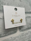 It Takes Faith Gold Cross Earrings