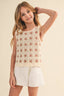 It’s A Feature Tween Girls Crochet Knit Top 240 Kids Clothing - Ella Chic Boutiqueheart and arrow