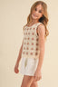 It’s A Feature Tween Girls Crochet Knit Top