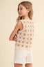 It’s A Feature Tween Girls Crochet Knit Top 240 Kids Clothing - Ella Chic Boutiqueheart and arrow
