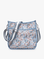 Jolee Printed Neoprene Crossbody w/ Guitar Strap: Watercolor-Floral
