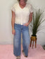 Judy Blue Midrise Claudia Ankle Wide Jeans 160 jeans - Ella Chic BoutiqueJudy Blue