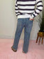 Judy Blue Petite Midrise Tummy Control Vintage Wash Straight Leg Jean 160 jeans- Ella Chic BoutiqueJudy Blue