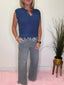 Judy Blue Wilhelmina Baggy Aged Knit Indigo Jeans 160 jeans- Ella Chic BoutiqueJudy Blue