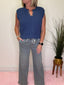 Judy Blue Wilhelmina Baggy Aged Knit Indigo Jeans 160 jeans- Ella Chic BoutiqueJudy Blue