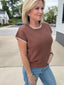 Just a Little Detail Knit Sweater Top in Chocolate 110 Tops- Ella Chic BoutiqueThe Workshop Studio