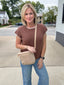 Just a Little Detail Knit Sweater Top in Chocolate 110 Tops- Ella Chic BoutiqueThe Workshop Studio