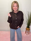 Just My Type Button Down Cardigan in Chocolate 130 Sweaters- Ella Chic BoutiqueLE LIS