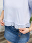 Kate Eyelet Baby Blue Top 110 Tops - Ella Chic BoutiquePapermoon
