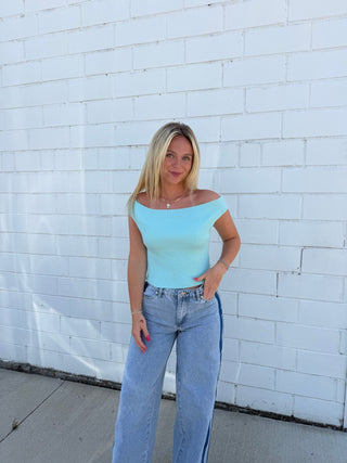 Knit Off The Shoulder Top - Ella Chic BoutiqueElla Chic Boutique
