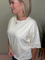 Lace Hem Cropped Top in Creamy Yellow 110 Tops- Ella Chic BoutiqueVine & Love