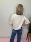 Lace Hem Cropped Top in Creamy Yellow 110 Tops- Ella Chic BoutiqueVine & Love