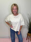 Lace Hem Cropped Top in Creamy Yellow 110 Tops- Ella Chic BoutiqueVine & Love