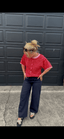 Lauren Pink and Red Striped Sweater 130 Sweaters- Ella Chic BoutiqueElla Chic Boutique