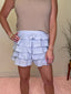 Layered Ruffle Eyelet Mini Skort in Light Blue 180 Shorts & Skirts - Ella Chic BoutiqueButtermelon