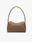 Leona Top Zip Baguette Shoulder Bag: Taupe