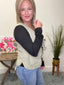 Lift You Up Sage Green Quilted Vest 110 Tops - Ella Chic Boutique