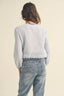 Light Blue Tween Button Front Down Cropped Top 240 Kids Clothing - Ella Chic Boutiqueheart and arrow