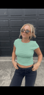 Lilly Green Striped Top - Ella Chic BoutiqueElla Chic Boutique