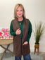 Long Length Shawl Collar Soft Vest in Mocha 140 Jackets - Ella Chic Boutique