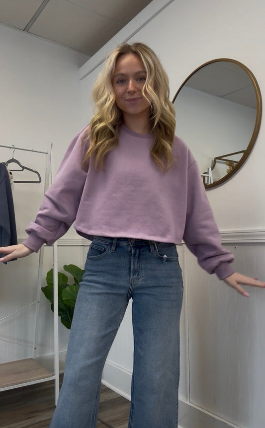 Looking Back Lavender Top
