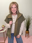 Looks Sharp Oversized Sherpa Sleeveless Vest Jacket in Olive 140 Jackets - Ella Chic Boutique