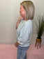 Loose Fit Striped Short Sleeve Top in Seafoam 110 Tops- Ella Chic BoutiqueLa Miel