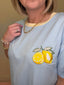 Love For Lemons Embroidered T-shirt Top 120 Tees & Tanks - Ella Chic BoutiqueAnniewear