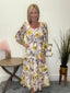 Love of Yellow Floral Print Ida Dress 150 Dresses & Jumpsuits - Ella Chic Boutique
