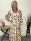 Love of Yellow Floral Print Ida Dress 150 Dresses & Jumpsuits - Ella Chic Boutique