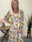 Love of Yellow Floral Print Ida Dress 150 Dresses & Jumpsuits - Ella Chic Boutique