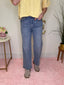 Lovervet Abound Tummy Control High Rise Crop Wide Leg Jeans 160 jeans - Ella Chic Boutique