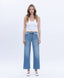 Lovervet Abound Tummy Control High Rise Crop Wide Leg Jeans 160 jeans - Ella Chic Boutique