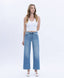 Lovervet Abound Tummy Control High Rise Crop Wide Leg Jeans 160 jeans - Ella Chic Boutique
