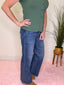 Lovervet Charm High Rise Ankle Wide Leg Jeans 160 jeans - Ella Chic BoutiqueLovervet by VERVET