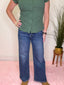 Lovervet Charm High Rise Ankle Wide Leg Jeans