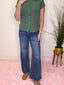Lovervet Charm High Rise Ankle Wide Leg Jeans 160 jeans - Ella Chic BoutiqueLovervet by VERVET