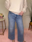Lovervet Enhance Super High Rise Ankle Slim Wide Jeans 160 jeans - Ella Chic Boutique