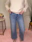 Lovervet Enhance Super High Rise Ankle Slim Wide Jeans 160 jeans - Ella Chic Boutique