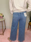 Lovervet Enhance Super High Rise Ankle Slim Wide Jeans 160 jeans - Ella Chic Boutique