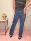 Lovervet Kassia High Rise Medium Wash Raw Hem Ankle Straight Jeans 160 jeans - Ella Chic Boutique
