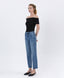 Lovervet Kassia High Rise Medium Wash Raw Hem Ankle Straight Jeans 160 jeans - Ella Chic Boutique
