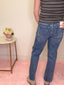 Lovervet Kassia High Rise Medium Wash Raw Hem Ankle Straight Jeans 160 jeans - Ella Chic Boutique